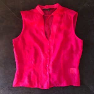 VINTAGE Guess Collection Silk Blend sheer blouse